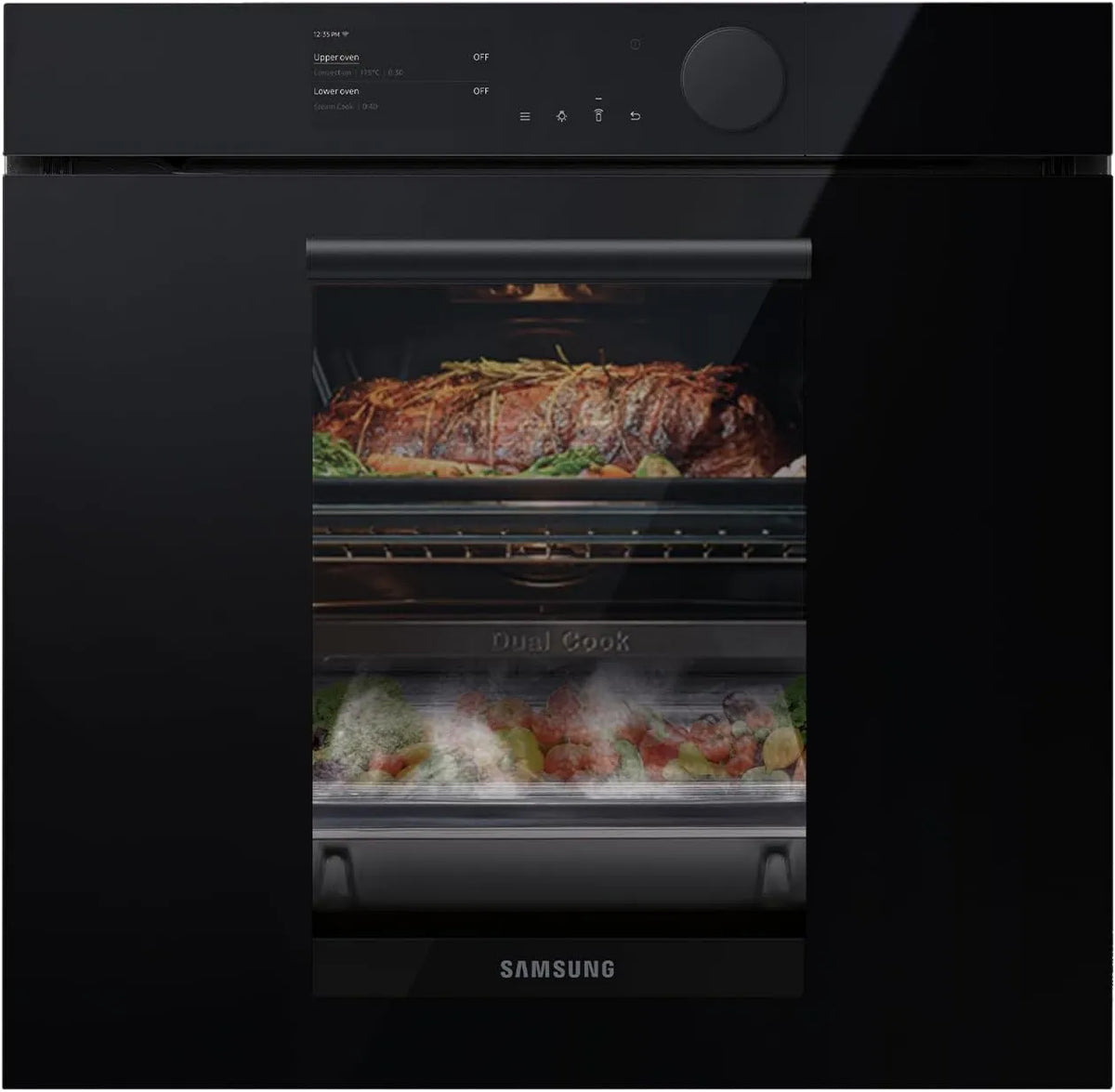 Samsung NV75T8549RK Forno elétrico, 75 L, toque, ecrã LCD, SAMSUNG NV75T8549RK ELETRIC QUATRO SMART 75L LCD INFRAESTRUTURA TÁCTILE DUPLO CUSSON
