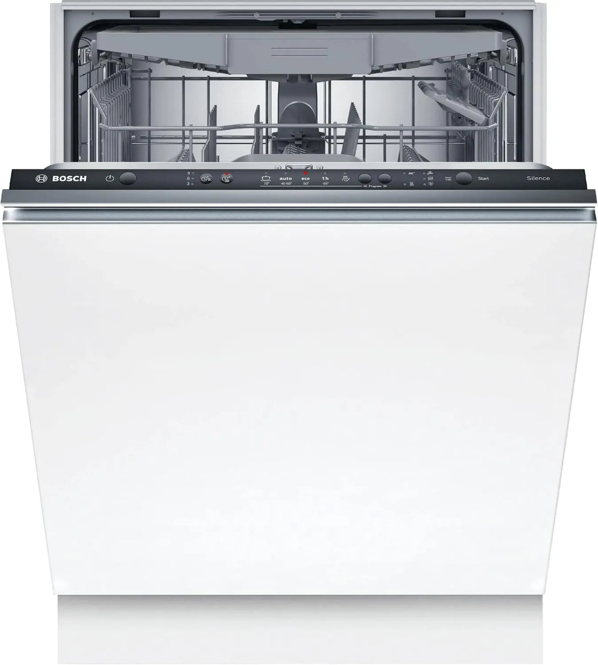 Bosch SMV25Ex06F Máquina de lavar loiça, 60 cm, aquaStop, built-in, vermelho, cesta superior ajustável de 3 alturas, Série 2, Info Light, Motor de indução