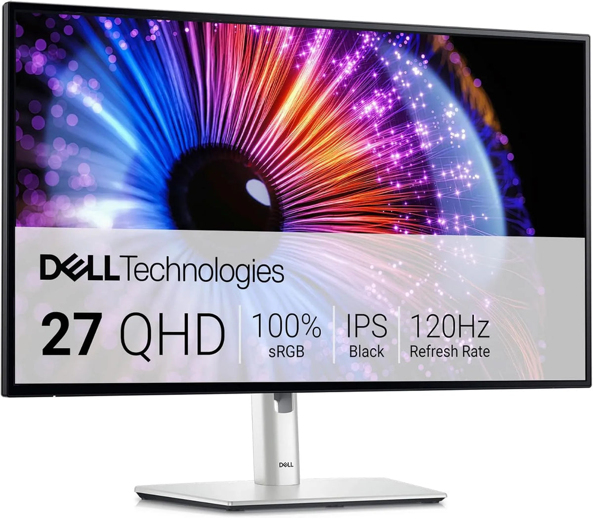 Dell Monitor de 5 ms, 120 Hz, laje IPS, HDMI, USB, RJ45, TUV 5 estrelas, garantia de 3 anos, 98%, 2 Thunderbolt, 2 DisplayPort, QHD