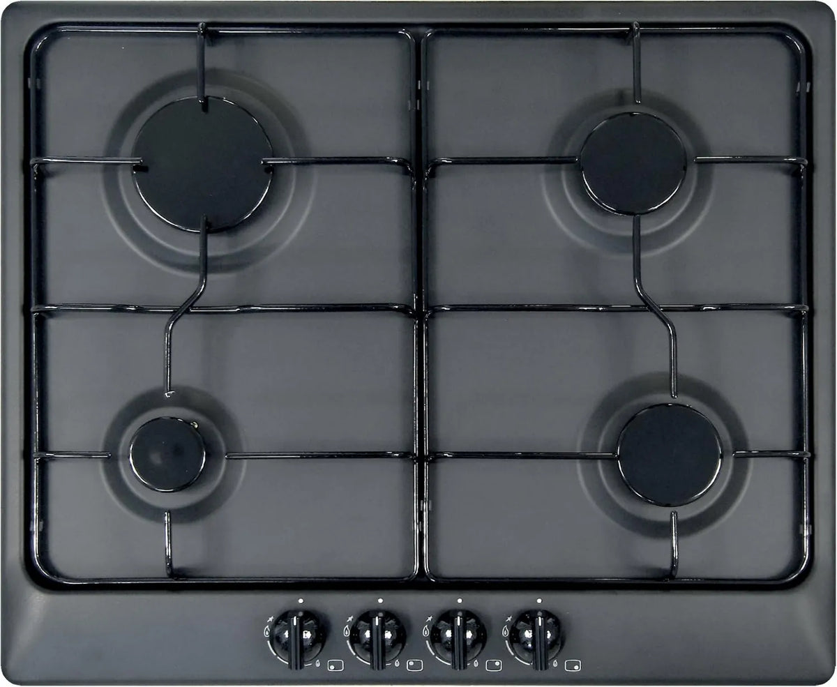 Plados Fogão de gás de fogão STAR60, 60 cm, built-in, fogão a gás, preto