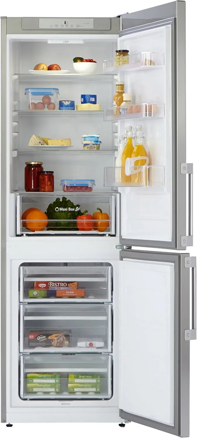 Bauknecht Congelador, 228 L, 38 dB, classe E de energia, silencioso, aço inoxidável, armário congelador, branco, 161 kWh, ano, Altura 189 cm