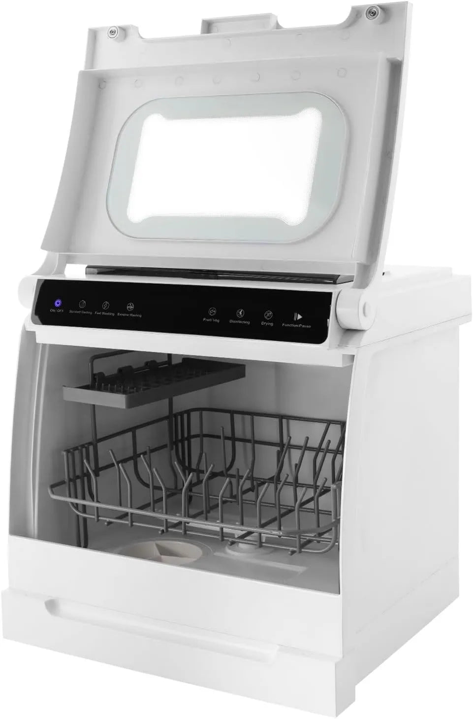 DAOHHFO Máquina de lavar loiça, 45 × 40 × 40 cm, toque, EU-STOCK, auto-suportante, para cozinha, escritório e casa