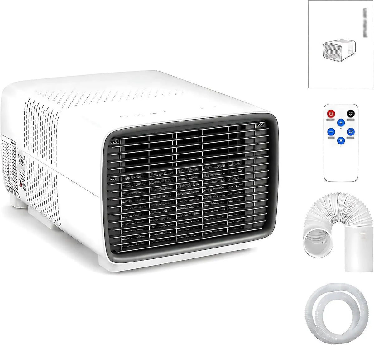 GZGHRZQS Ar condicionado, 45 dB, portátil, temporizador, silencioso, camping, 1-12 H temporizador para Tenda, Comando à distância, Desumidificador, Caravana