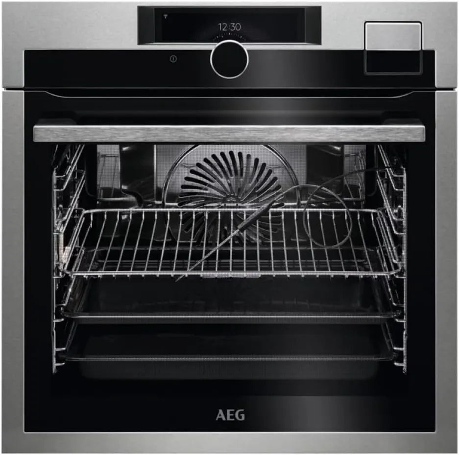 AEG BSE999330M Forno elétrico, aço inoxidável, feito de DE, AEG BSE999330M Forno multifunções com conectividade, aço inoxidável, grande