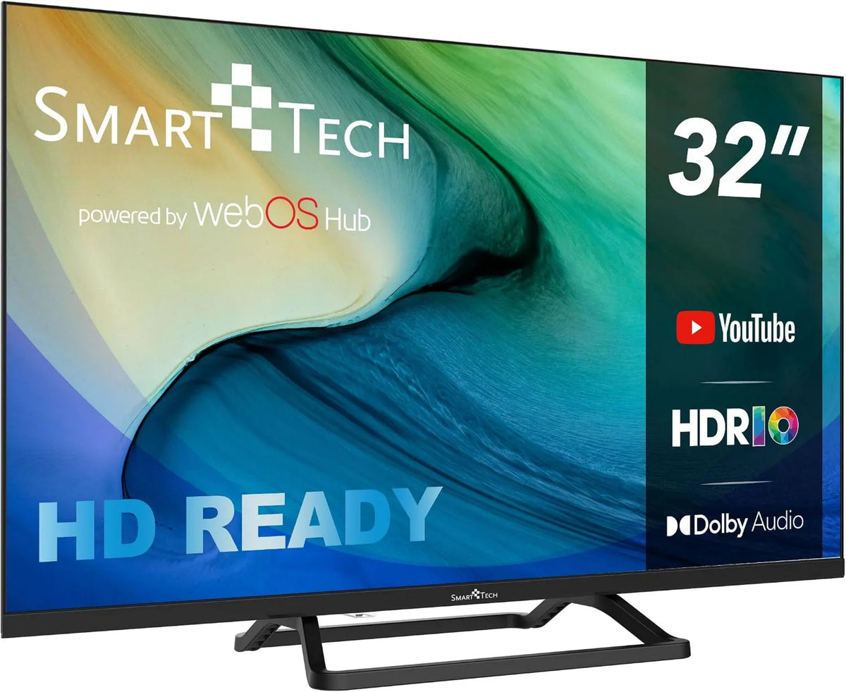 Smart TV OS-32HW01V3 3xHDMI, 80 cm, 3 HDMI, 2 USB, TV, som Dolby, 2xUSB -Dolby Áudio, Smart TV Web OS-32HW01V3- Molotov, Smart Tech TV LED HD