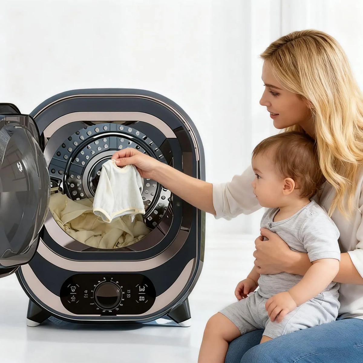 Generic Secador, 35 dB, portátil, tranquilo, ideal para apartamentos e viagens, secagem rápida, design compacto
