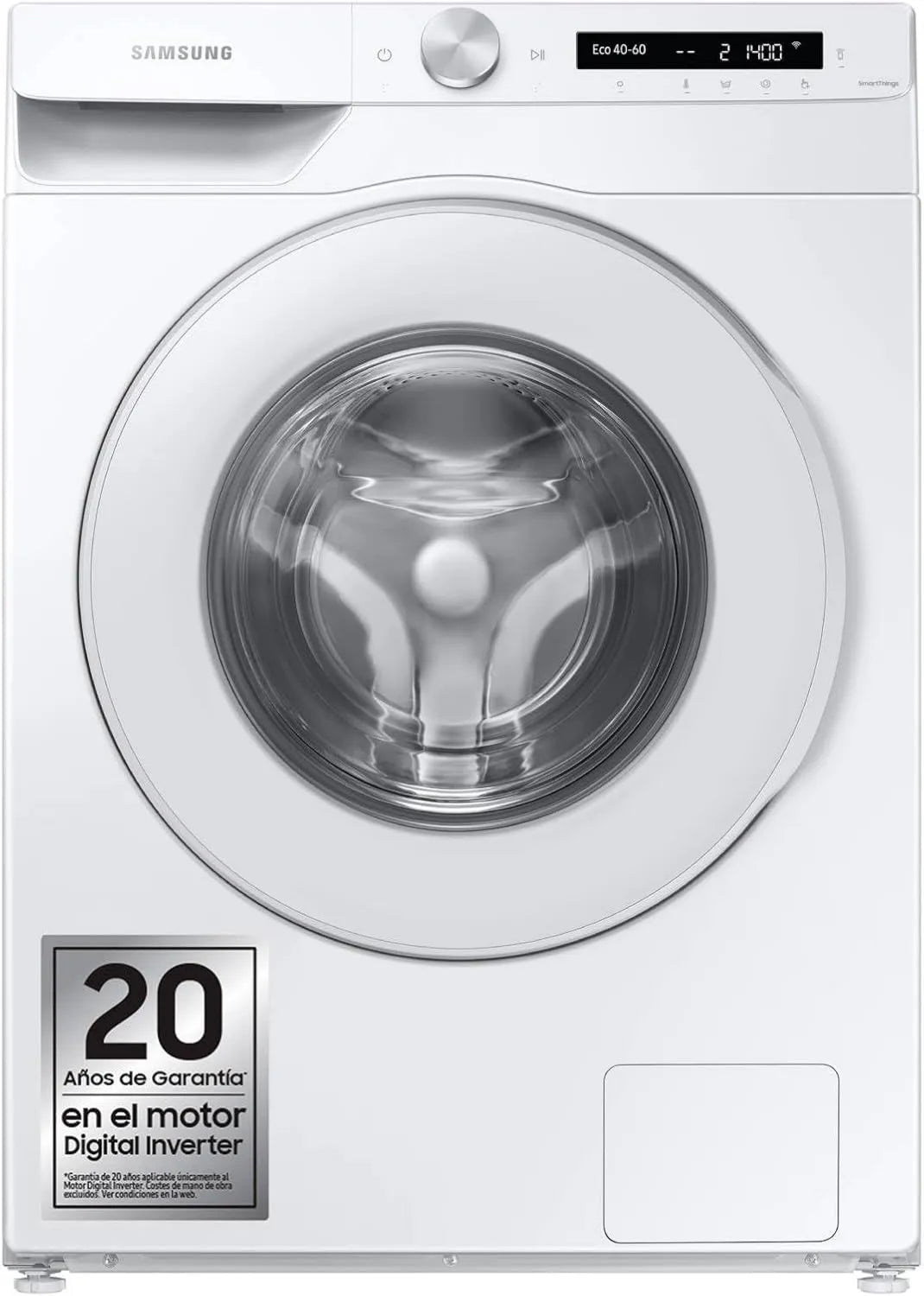 Samsung WW12T504DTW/S3 Máquina de lavar roupa, 12 kg, branco, Samsung Eletrodoméstico WW12T504DTW/S3 Máquina de lavar roupa Ai Control Cable Ecollection