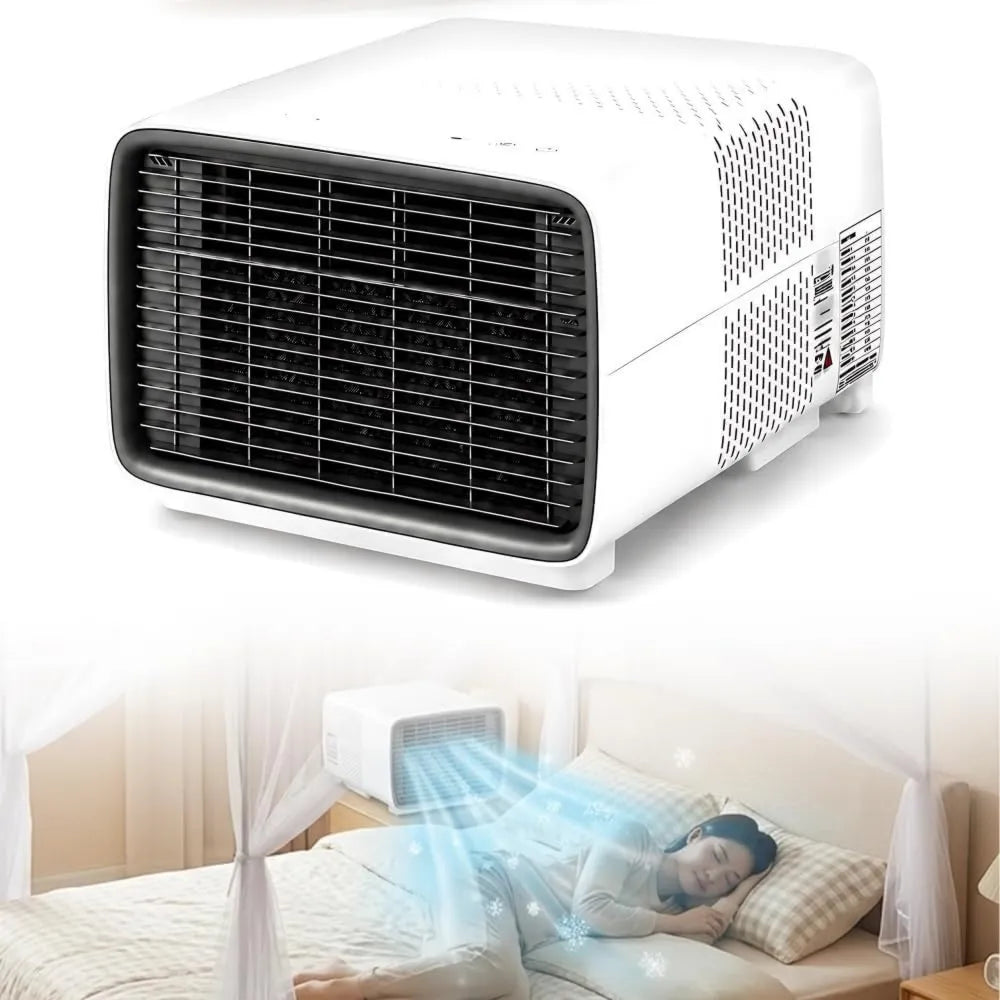 GZGHRZQS Ar condicionado, portátil, temporizador, camping, comando à distância, arrefecimento rápido, desumidificação, ventilação, escritório, tenda, caravana