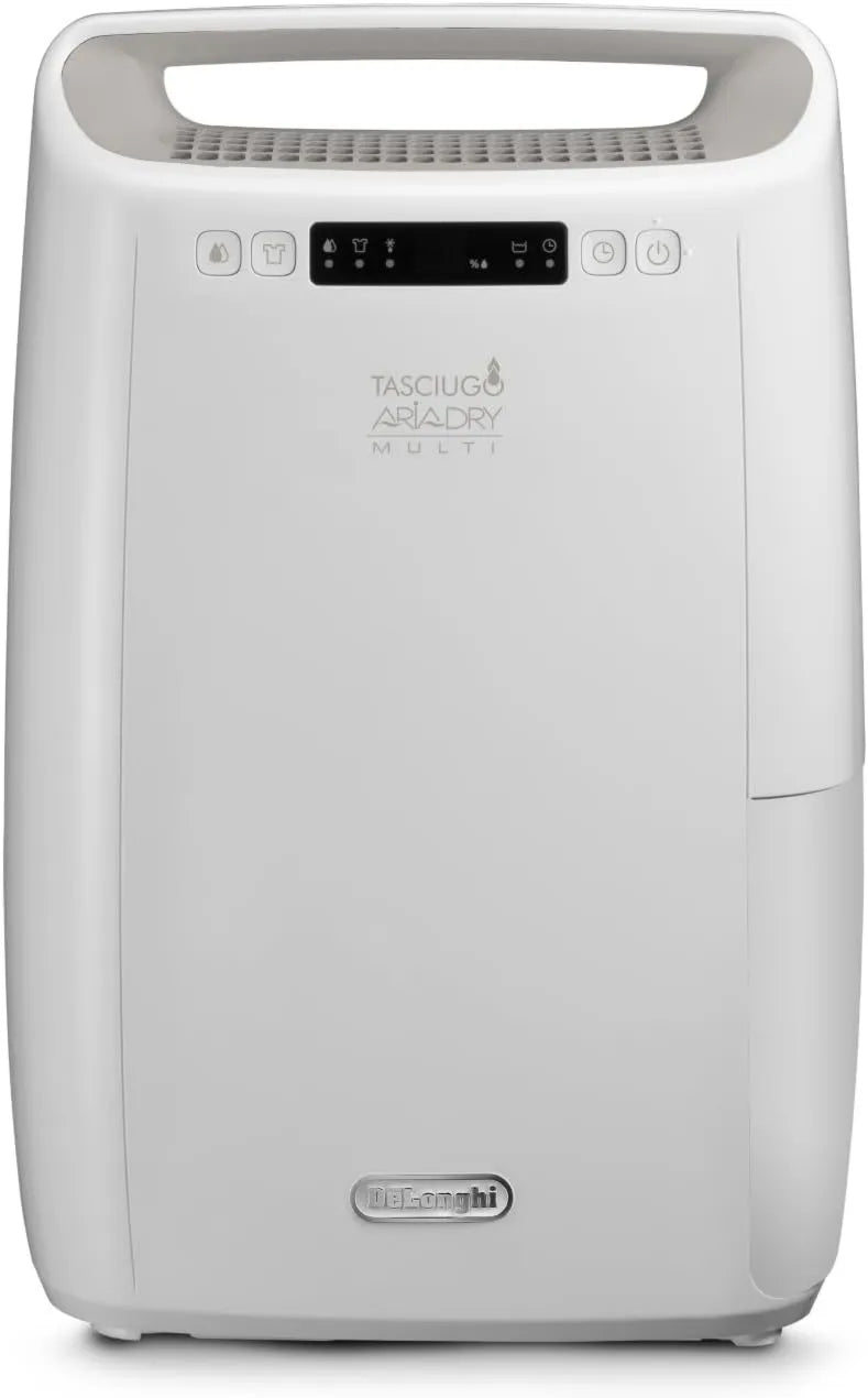 Desumidificador 14L, 24h DexD214RF, 14 L, portátil, silencioso, branco, 3 Ações Filtração, 14L Eliminação da humidade, De'Longhi Tasciugo