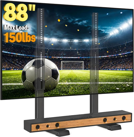5Rcom armário de TV, 86 polegadas, 6 configurações de altura, suporte de TV até 68 kg, 5Rcom Universal suporte de TV, suporte de troca