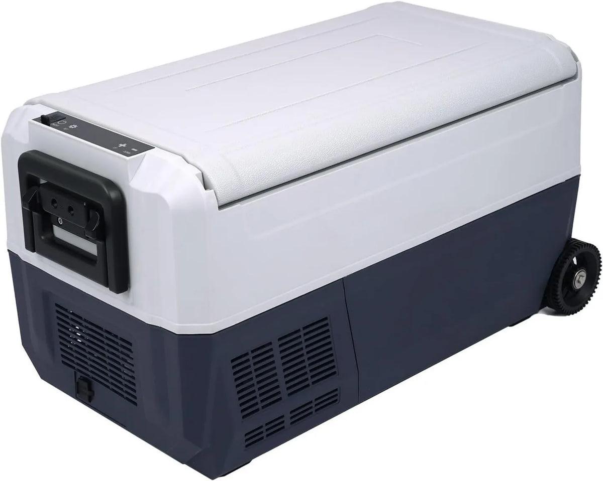 VOLKSTOOL modelo V36, V36 Cool Freeze Box 36L - Frio de compressor elétrico de zona dupla - Refrigeração e congelamento, auto-organização, com dois