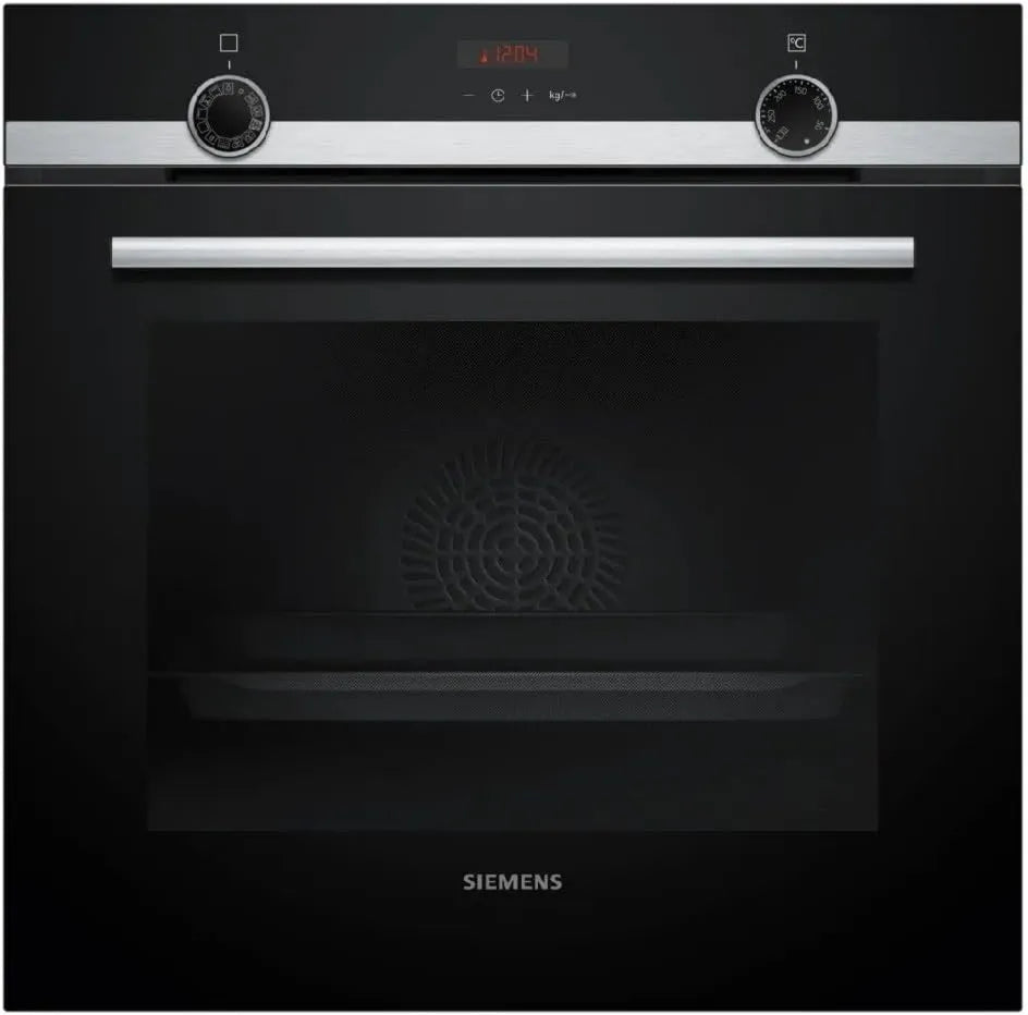 SIEMENS iQ300 HQ574AER3 Forno elétrico, 60 x 60 cm, 10 programas, encastrado, efeito 3D, vapor, ar quente 3D, aço, limpeza de pirólise, aquecimento