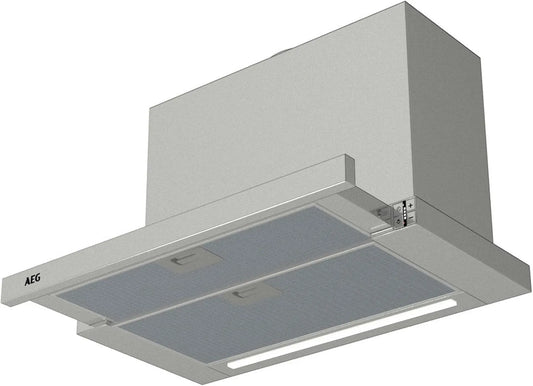 AEG DPE5660M exaustor, 60 cm, 660 m3/h, capa de cozinha, cinza