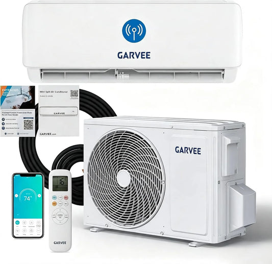 RBFGYIOP Ar condicionado, instalação de parede, Wi-Fi, aplicação, silencioso, BTU, 3.5KW, Aquecimento A++