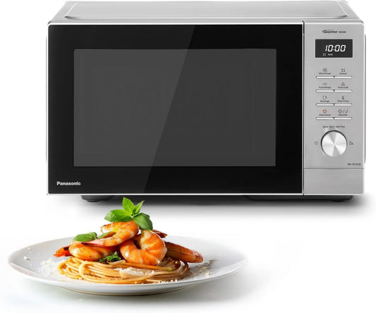Panasonic NN-SD36QSEPG Microondas, 29 L, 1000 W, 11 programas, descongelamento, aço inoxidável, microondas, 1000W, Molette