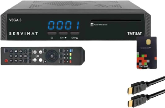 Smart TV, TV, HDMI, Full HD, Servimat Pack Full HD TV por satélite receptor + TNTSAT V6 Access Card + cabo HDMI