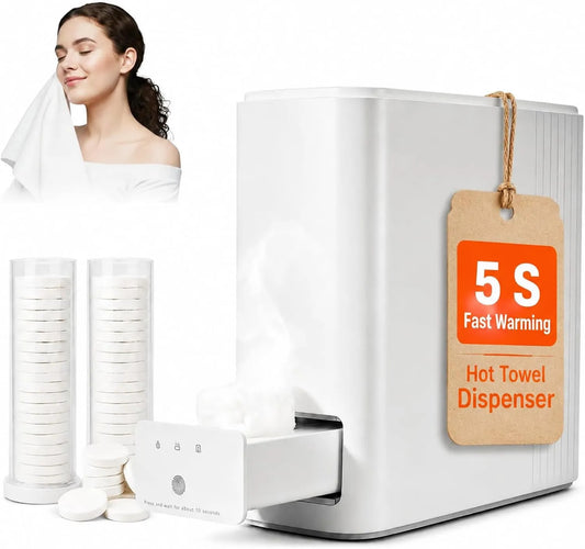 Generic Produto aquecedor de toalha de aquecimento instantâneo 5 s com 40 toalhas, dispensador de toalha facial quente, temperatura constante de 55