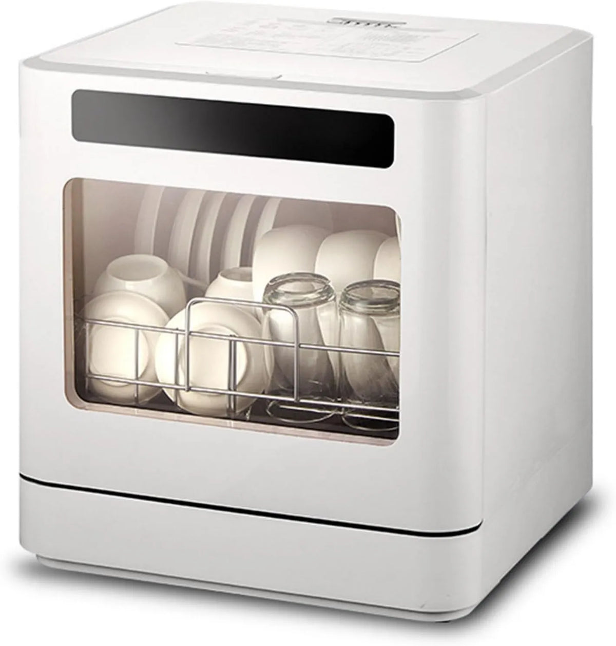 PtaTritious Máquina de lavar loiça 72H, 6 L, 800 W, tanque grande, Air Chaud Anti-molding 800W, Double Jet 360°, apartamento e estúdio, tanque de água 6L