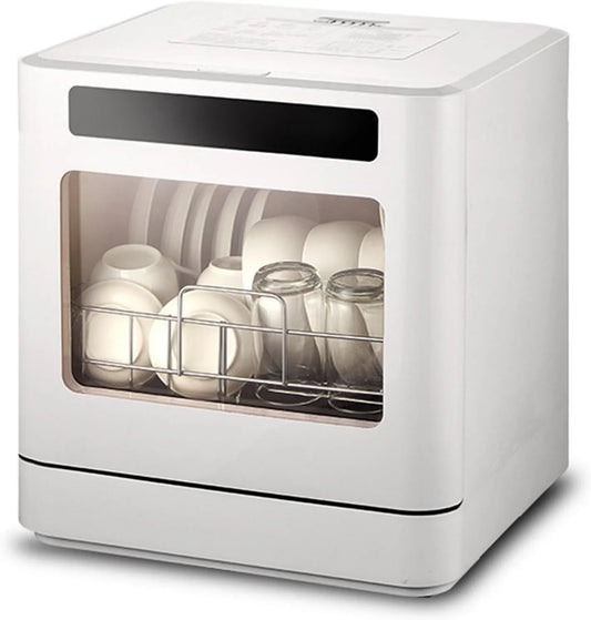 PtaTritious Máquina de lavar loiça 72H, 6 L, 800 W, tanque grande, Air Chaud Anti-molding 800W, Double Jet 360°, apartamento e estúdio, tanque de água 6L