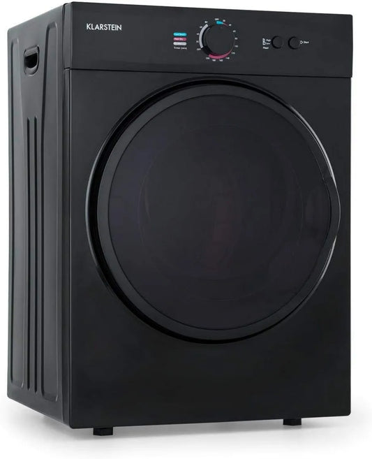 KLARSTEIN Dryer, 49 x 69 x 47, 5 cm, 1020 W, 3 kg, classe energética C, encastrado, independente, temporizador, aço inoxidável, preto, Secagem por