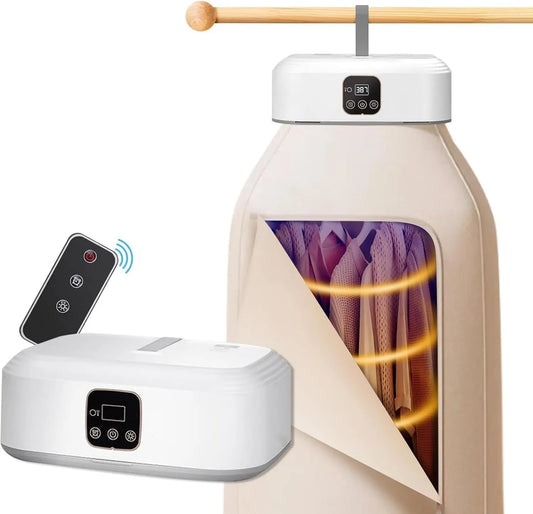 EPROICKS Secador, Portátil, Temporizador, Roupeiro para apartamento, Temporizador de esterilização UV, Adequado para roupas, roupa interior