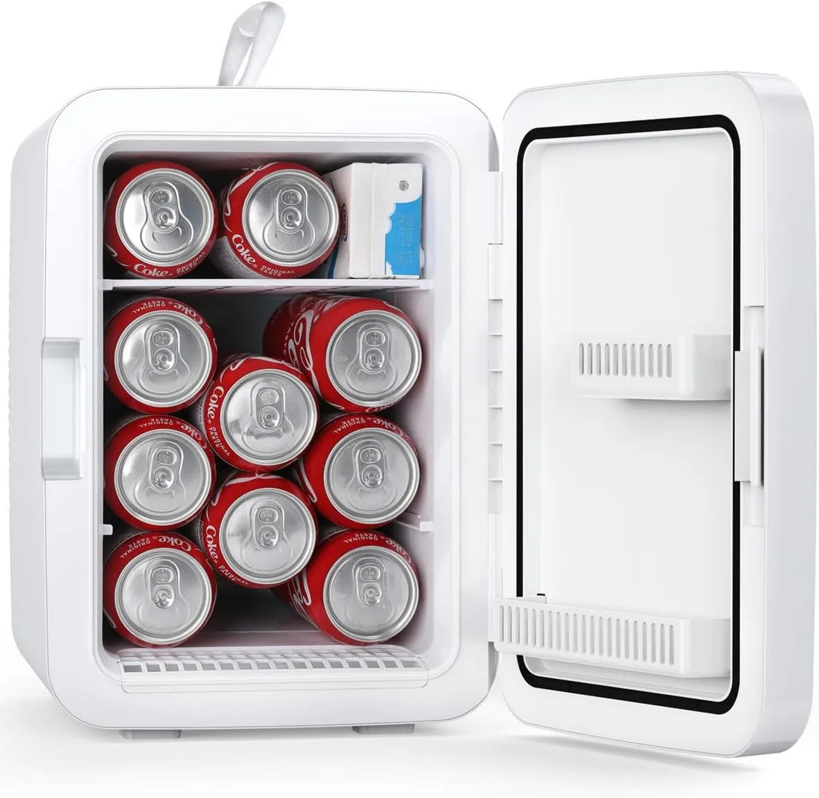 Antarctic Star Frigorífico, 10 L, portátil, 6 galões com adaptadores AC, DC, pequeno cosmético frigorífico para bebidas, alimentos