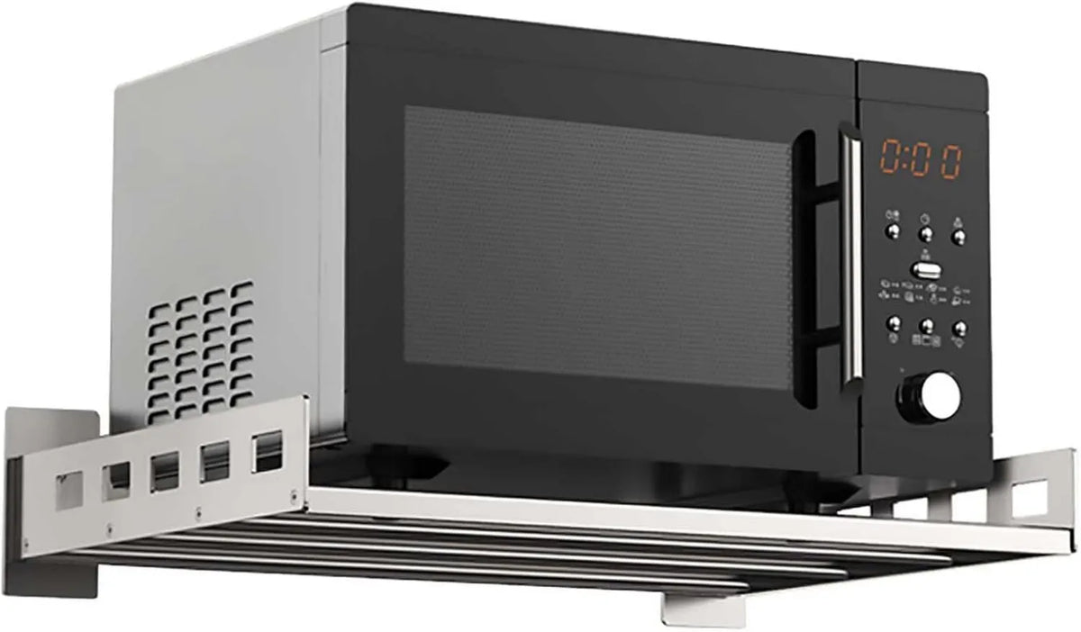 Generic Microondas, instalação de parede, rack de armazenamento de microondas com suporte de parede para utensílios - Ganho de espaço - Para forno de microondas