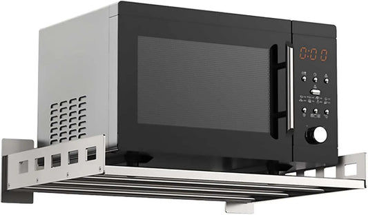 Generic Microondas, instalação de parede, rack de armazenamento de microondas com suporte de parede para utensílios - Ganho de espaço - Para forno de microondas