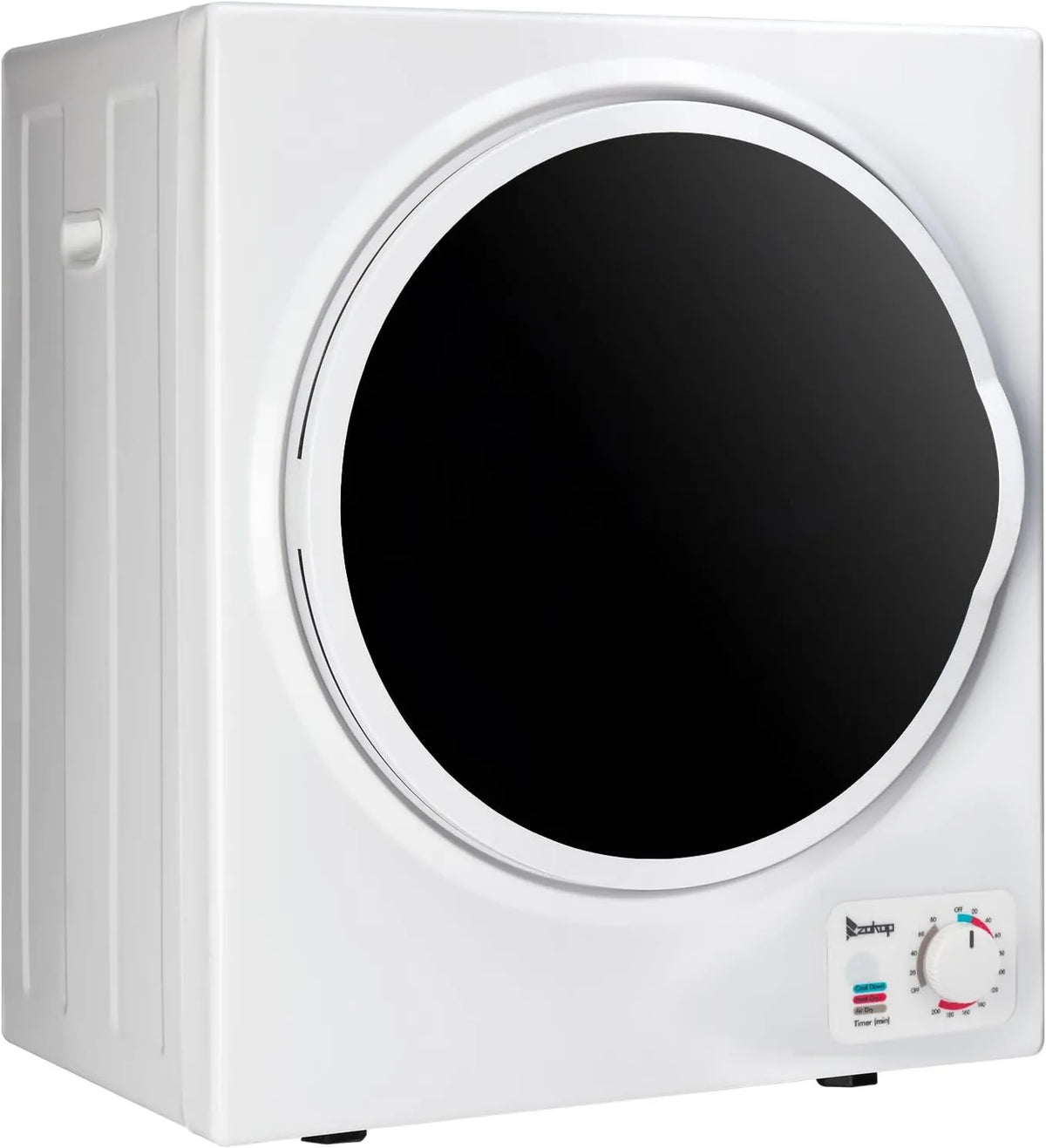 ROVSUN Secador, 850 W, 5 kg, aço inoxidável, branco, 5 kg - Mini secador compacto - controlo mecânico - Tambor de aço inoxidável e ABS 850 W