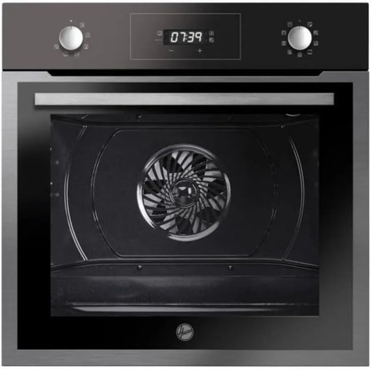 Hoover HOZ5870IN, 1 forno elétrico, 60 cm, 70 L, 7 programas, recesso, preto, Pirólise, calor pulsado, Multifunção, Auto-limpeza