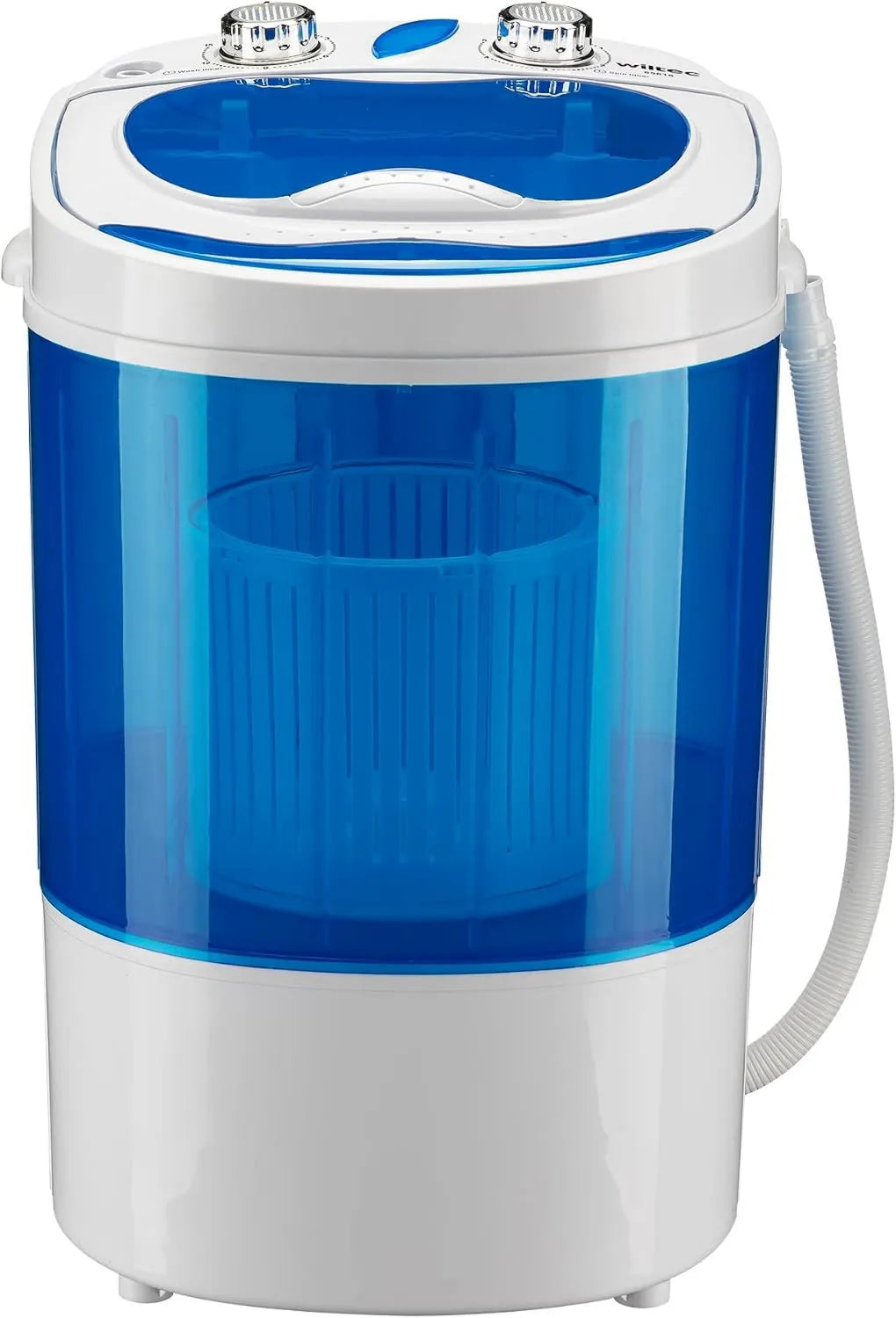 WilTec Máquina de lavar, 33 x 35 x 52, 5 cm, 150 W, 0 kg, temporizador, camping, máquina de lavar com temporizador de viagem