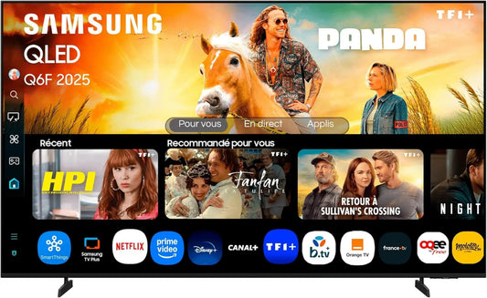Samsung 65Q6F Smart TV, 65 polegadas, TV, 4K UHD, QLED, HDR, Wi-Fi, aplicação, tecnologia Quantum Dot, Processador Q4 Lite, WiFi, Pontos Quânticos