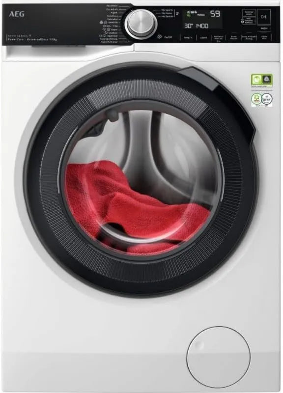 AEG Máquina de lavar roupa de carga frontal 10 kg 1400 rpm Instalação livre Tecnologia PowerCare Programa Steam ProSteam PreciseWash Gaveta universal Conectividade