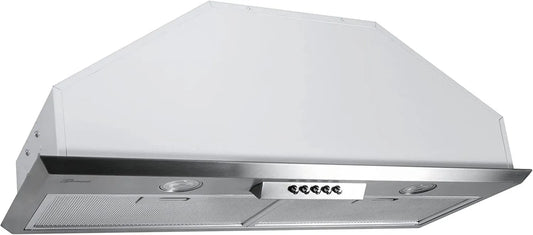 exaustor, 52 cm, 1000 m3/h, capa de cozinha, encastrado, aço inoxidável, Gurari 051 IS 52, capa de circulação de ar
