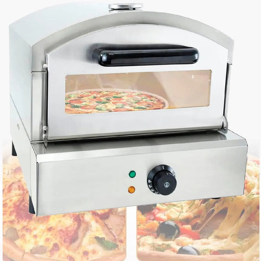 xSDAJSD Pizza forno elétrico, 2000 W, grelha, profissional, restaurante, aço inoxidável, para hotel, Casa cozinhar