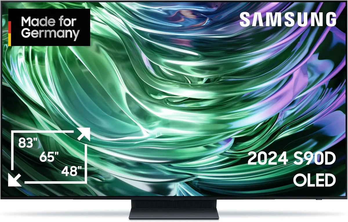 Samsung S90D Gen2 Smart TV, 138 cm, 144 Hz, TV, 4K UHD, OLED, HDR, som Dolby, atualização AI 4K, processador AI NQ, OTS Lite, Knox Security