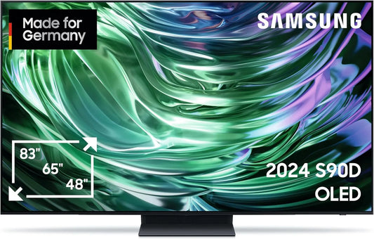 Samsung S90D Gen2 Smart TV, 138 cm, 144 Hz, TV, 4K UHD, OLED, HDR, som Dolby, atualização AI 4K, processador AI NQ, OTS Lite, Knox Security