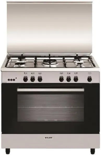 GLEM Produto GA 960 MIx 2, Cooking Piano 104l 5 zonas de aço inoxidável