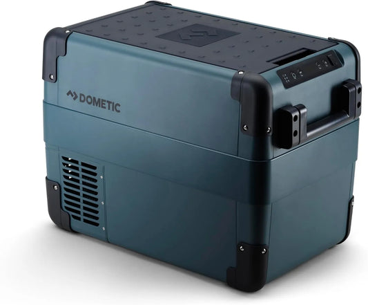 Dometic Frigorífico elétrico, 24 V, CFx2 Domético 12, 24V, app, USB, carro, mini frigorífico portátil, 100/240V com proteção de bateria, congelador