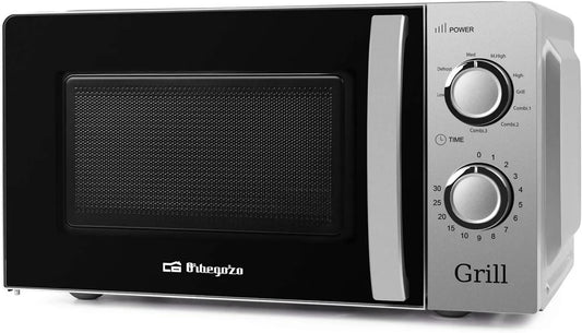 Orbegozo Microondas, 44, 6 x 24, 3 x 36, 1 cm, 20 L, 900 W, 3 programas, temporizador, grelhador, temporizador até 30 minutos, 700-900 W, 5 níveis operacionais