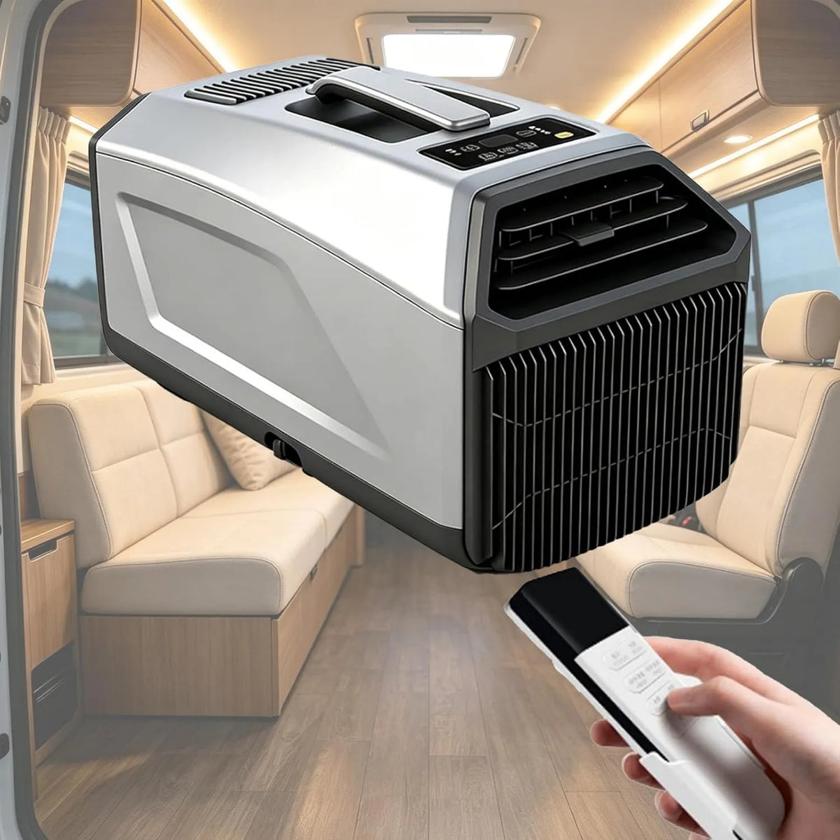 Pvxa Ar condicionado Grey-1300W, 1300 W, portátil, camping, cinza, 5100/4500 Btu Tubo duplo, Tent Ar condicionado, Operando com um Compressor
