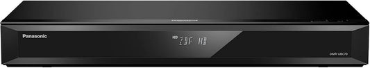 Panasonic DMR-UBC70EGK Smart TV, TV, 4K UHD, Wi-Fi, azul, 2 Tuners HD DVB-C/T2, Disco Rígido 500GB, Gravador UHD Blu-Ray, VoD 4K, WLAN