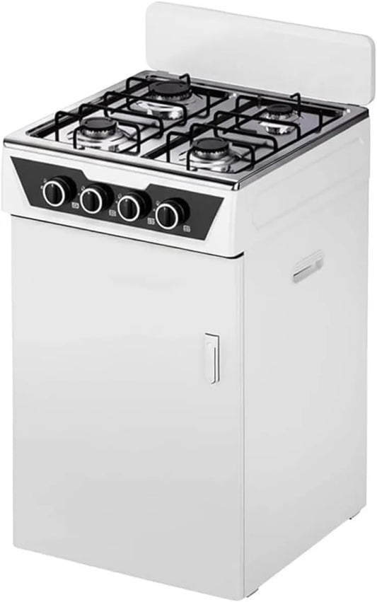 Produto Gas cozinha 4 zonas com compartimento encastrado porta-garrafas, Wintem, cozinha em plano aberto para interior e exterior, estrutura