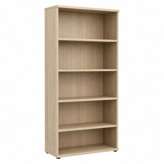 Estantería de madera MDF color Roble 80x180x25 cm