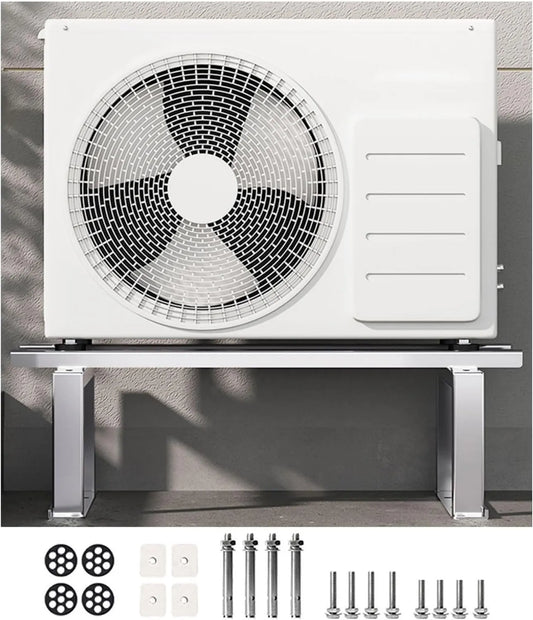 Generic Ar condicionado, 95x54x30 cm, aço inoxidável, com suporte anti-choque, concebido para melhorar a estabilidade e desempenho