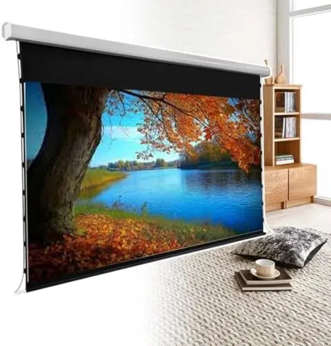 Generic Smart TV, 100 polegadas, TV, 4K UHD, 4K HD, 100' 16:9, Ecrã de projeção elétrica, sem fio e controlo de botão, ideal para filmes e