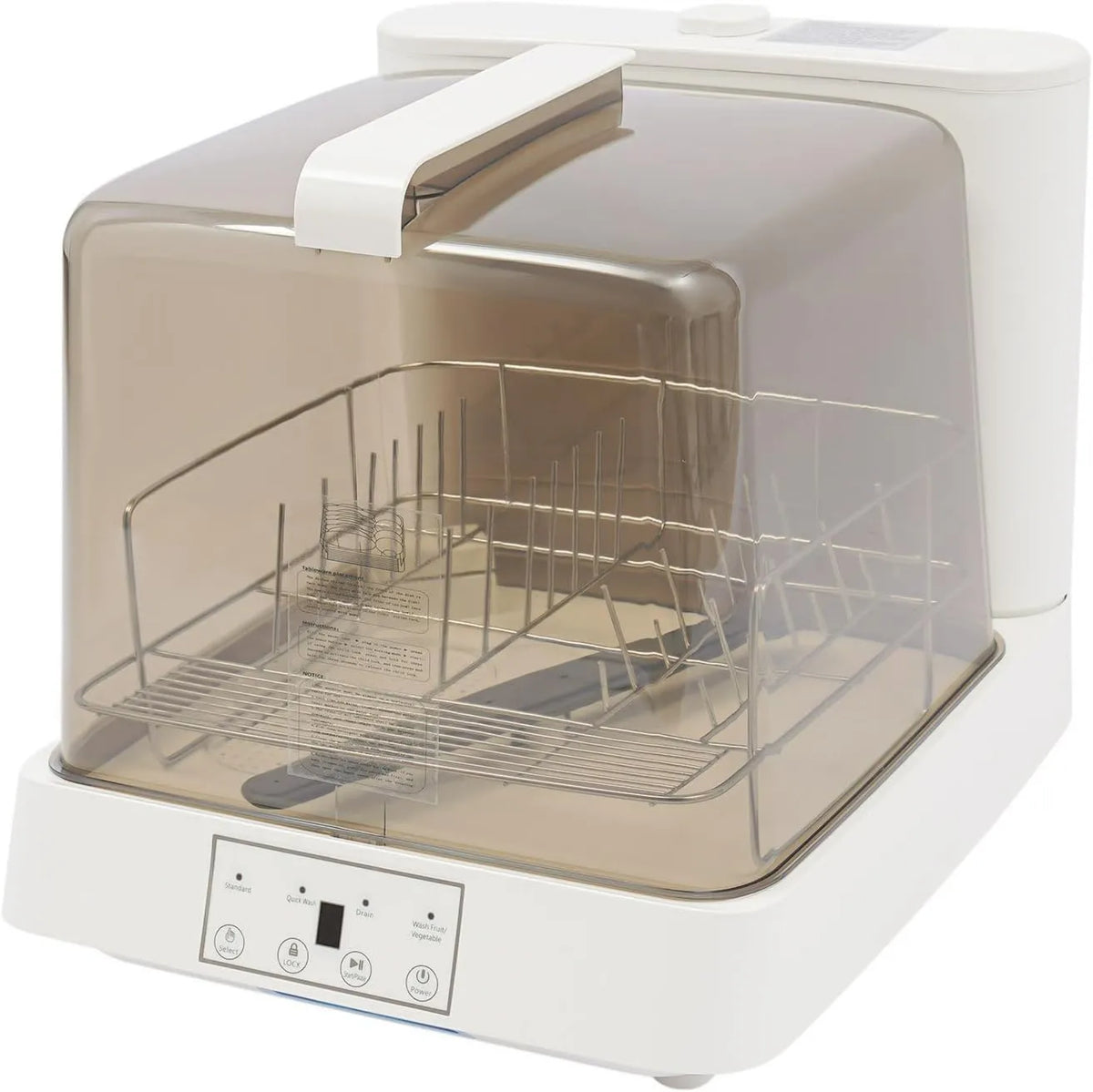 Ecoggeder Máquina de lavar loiça, 8 L, portátil, grande tanque, mini-máquina com tanque de água de 8 l