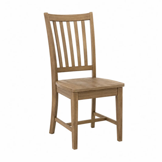 Silla de madera maciza marrón claro 90cm