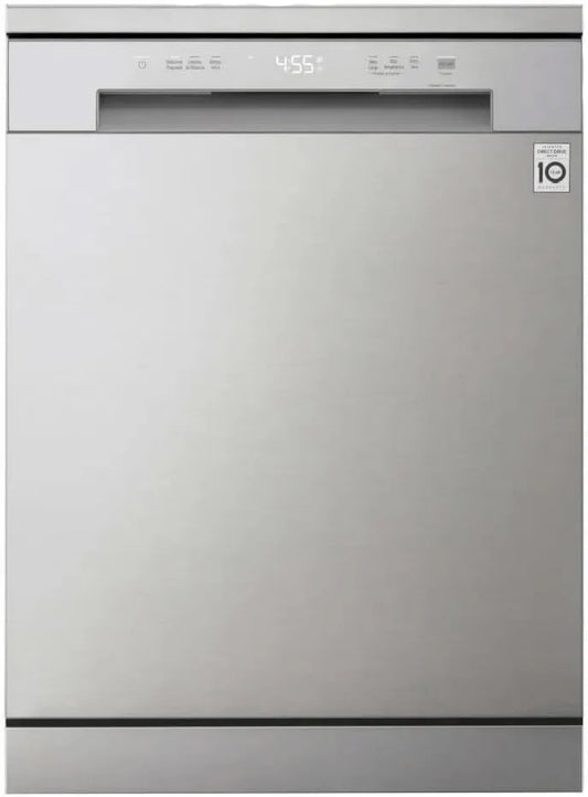 LG DF142FV Máquina de lavar loiça, aço inoxidável, máquina de lavar loiça LG DF142FV 14 talheres de aço inoxidável