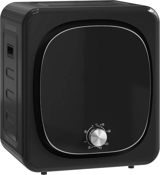 HOMCOM Secador, 800 W, 5 kg, camping, aço inoxidável, preto, autocaravanas, para Apartamento, Carga Frontal, Casa